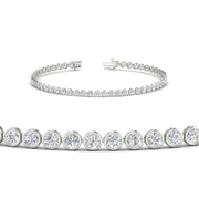 2.70 Ct. Diamond Bezel Set Tennis Bracelet